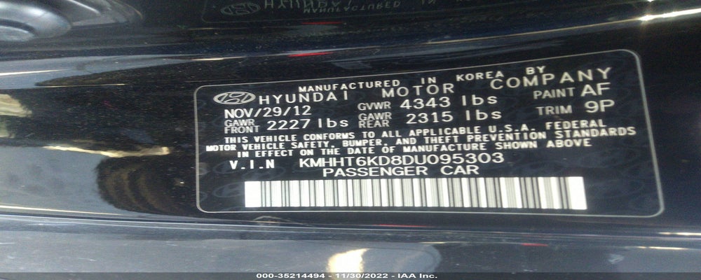 KMHHT6KD8DU095303 2013 HYUNDAI GENESIS COUPE photo no. 9