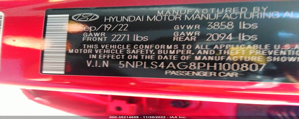 5NPLS4AG8PH100807 2023 HYUNDAI ELANTRA photo no. 9