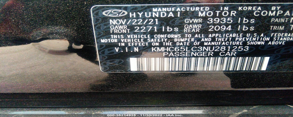 KMHC65LC3NU281253 2022 HYUNDAI IONIQ HYBRID photo no. 9