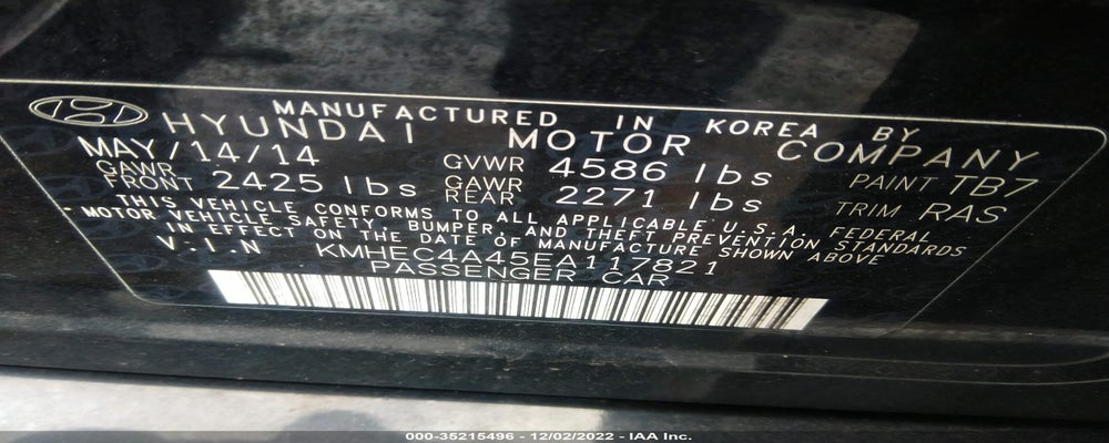 KMHEC4A45EA117821 2014 HYUNDAI SONATA HYBRID photo no. 9