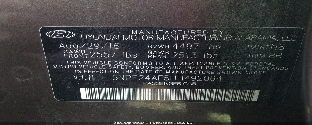 5NPE24AF5HH492064 2017 HYUNDAI SONATA photo no. 9
