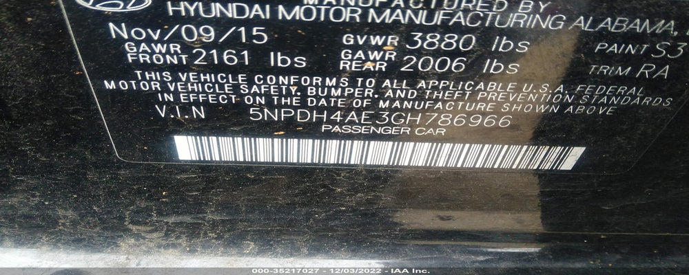 5NPDH4AE3GH786966 2016 HYUNDAI ELANTRA photo no. 9