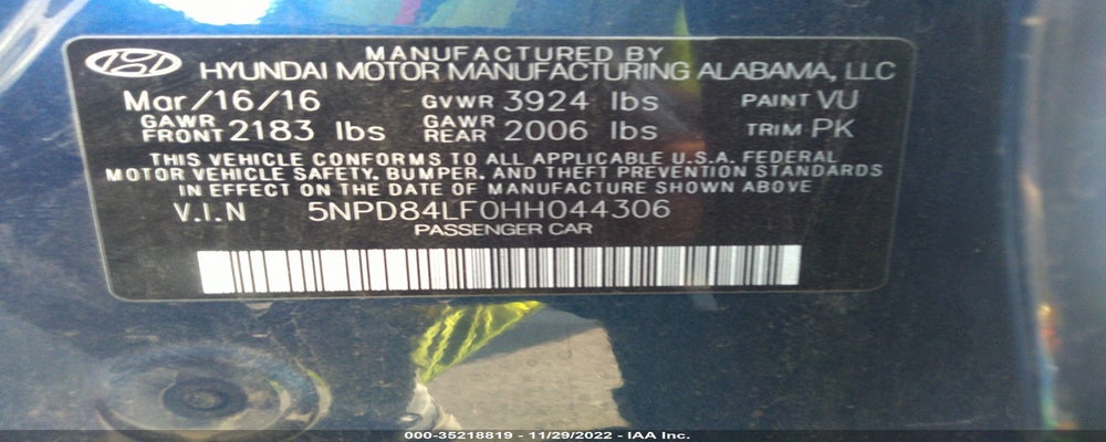 5NPD84LF0HH044306 2017 HYUNDAI ELANTRA photo no. 9