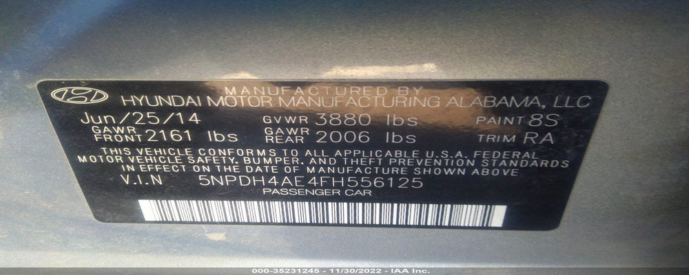 5NPDH4AE4FH556125 2015 HYUNDAI ELANTRA photo no. 9
