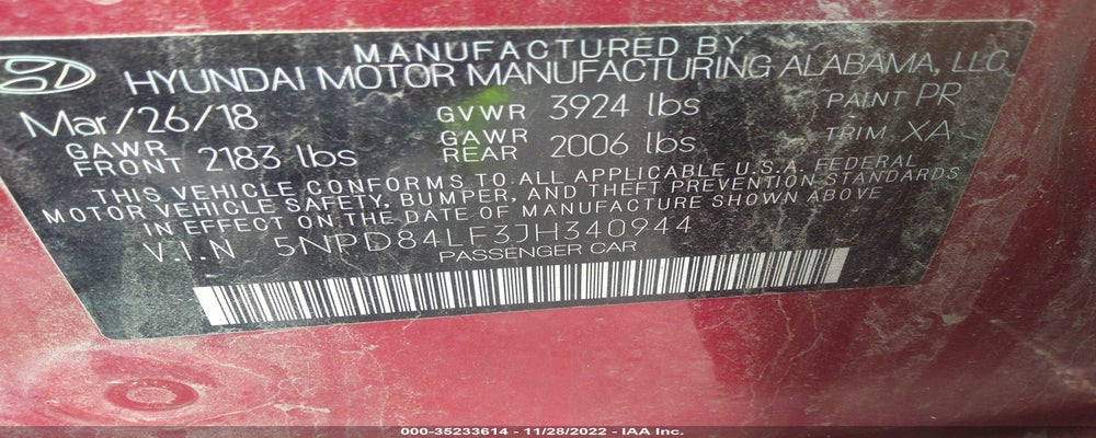 5NPD84LF3JH340944 2018 HYUNDAI ELANTRA photo no. 9