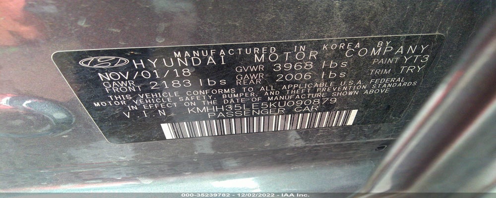 KMHH35LE5KU090879 2019 HYUNDAI ELANTRA GT photo no. 9
