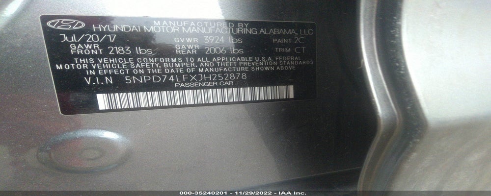 5NPD74LFXJH252878 2018 HYUNDAI ELANTRA photo no. 9