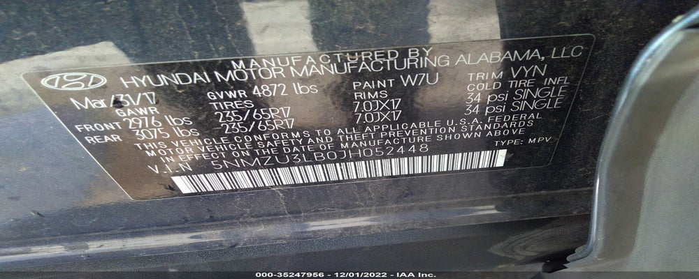 5NMZU3LB0JH052448 2018 HYUNDAI SANTA FE SPORT photo no. 9
