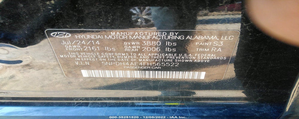 5NPDH4AE4FH565522 2015 HYUNDAI ELANTRA photo no. 9