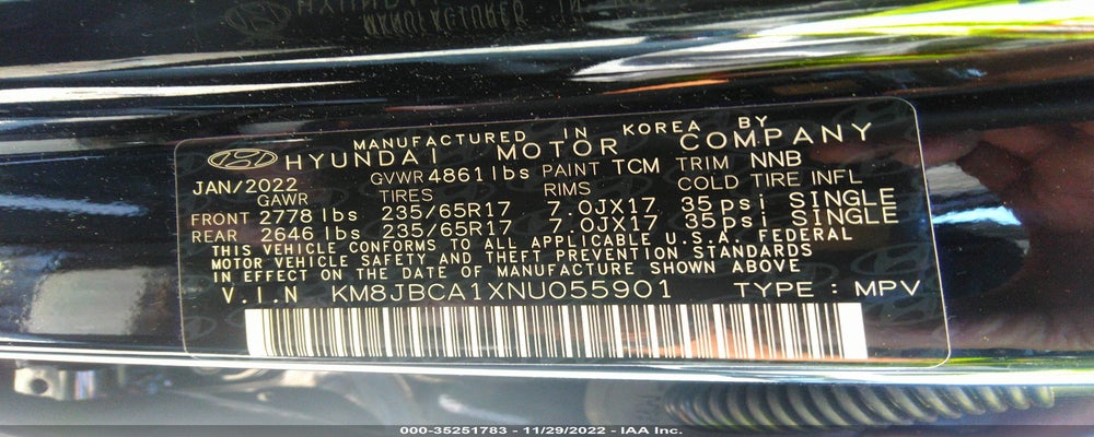 KM8JBCA1XNU055901 2022 HYUNDAI TUCSON HYBRID photo no. 9