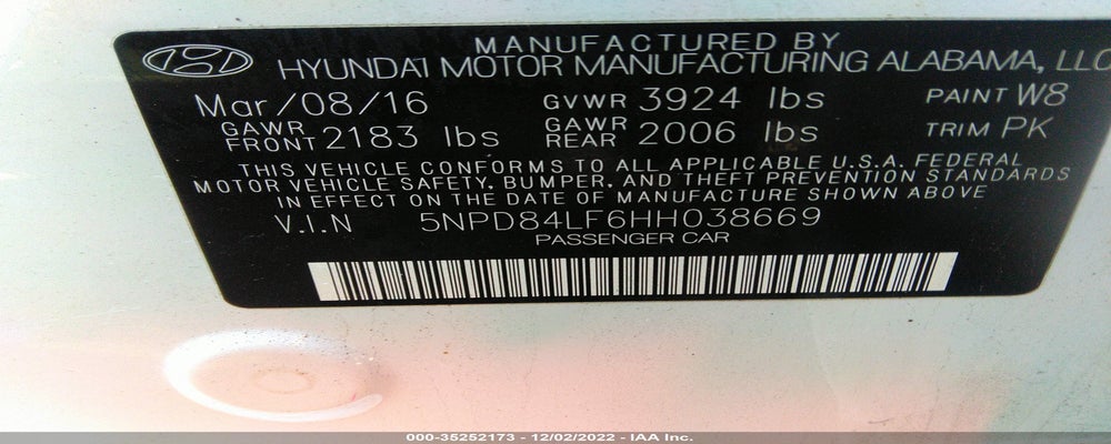5NPD84LF6HH038669 2017 HYUNDAI ELANTRA photo no. 9