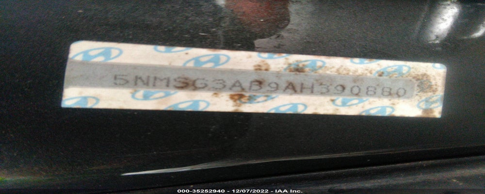 5NMSG3AB9AH390880 2010 HYUNDAI SANTA FE photo no. 9