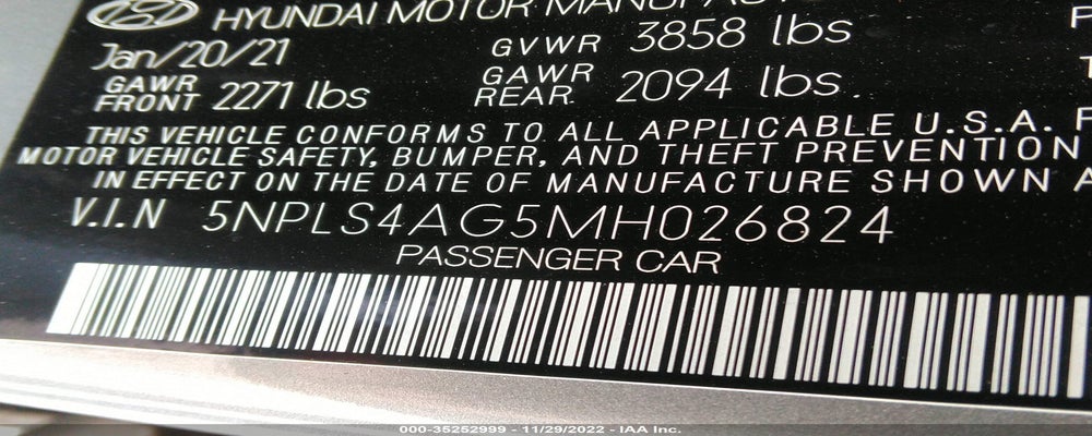 5NPLS4AG5MH026824 2021 HYUNDAI ELANTRA photo no. 9