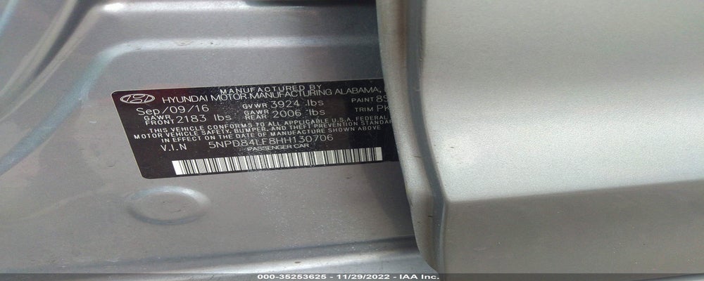 5NPD84LF8HH130706 2017 HYUNDAI ELANTRA photo no. 9