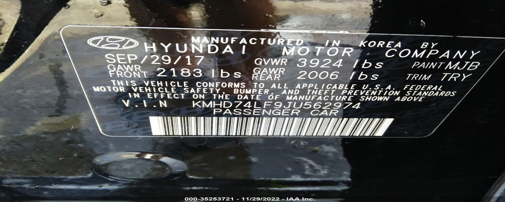 KMHD74LF9JU562974 2018 HYUNDAI ELANTRA photo no. 9