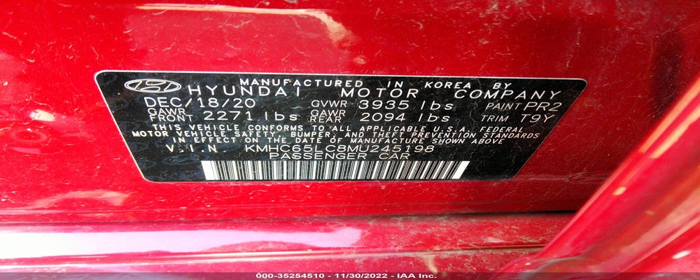 KMHC65LC8MU245198 2021 HYUNDAI IONIQ HYBRID photo no. 9