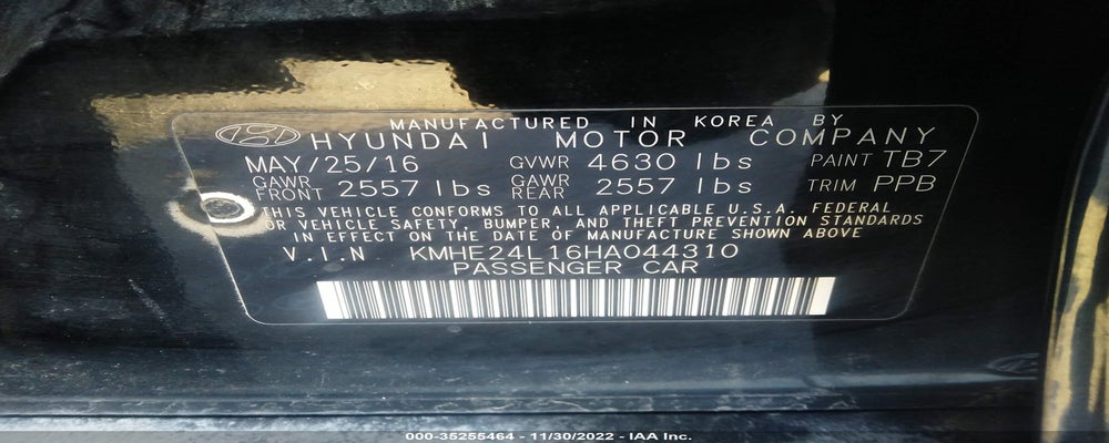 KMHE24L16HA044310 2017 HYUNDAI SONATA HYBRID photo no. 9