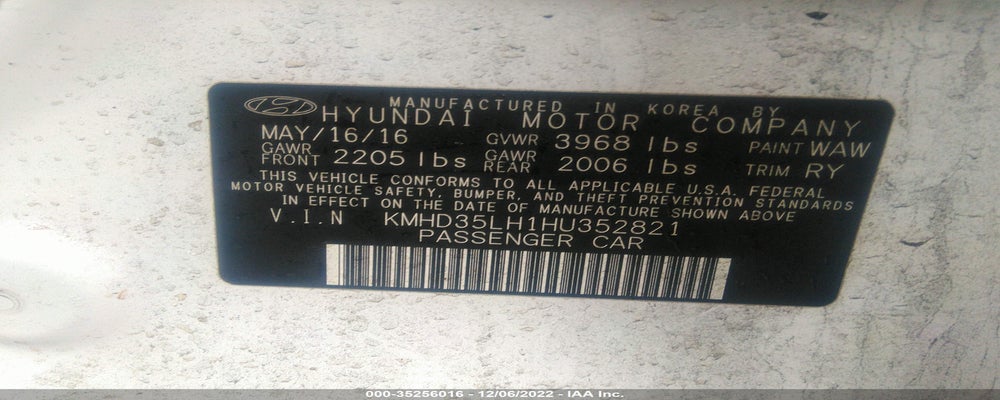 KMHD35LH1HU352821 2017 HYUNDAI ELANTRA GT photo no. 9