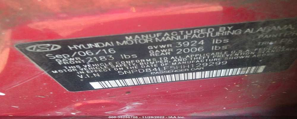 5NPD84LF5HH129299 2017 HYUNDAI ELANTRA photo no. 9