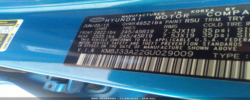 KM8J33A22GU029009 2016 HYUNDAI TUCSON photo no. 9
