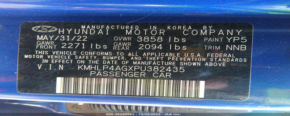 KMHLP4AGXPU382435 2023 HYUNDAI ELANTRA photo no. 9