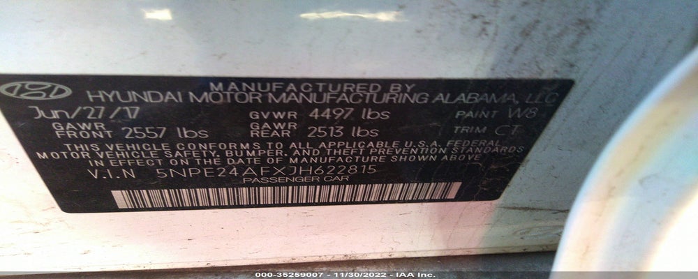 5NPE24AFXJH622815 2018 HYUNDAI SONATA photo no. 9