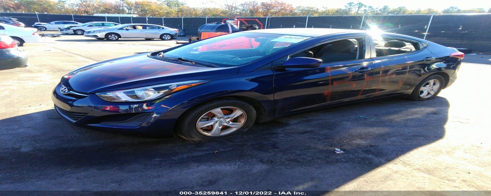 5NPDH4AEXEH529283 2014 HYUNDAI ELANTRA photo no. 2