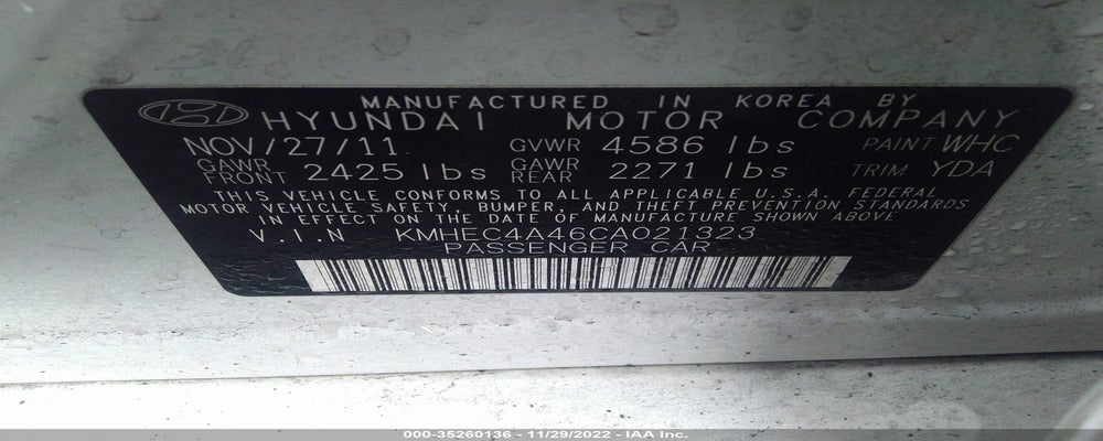 KMHEC4A46CA021323 2012 HYUNDAI SONATA photo no. 9