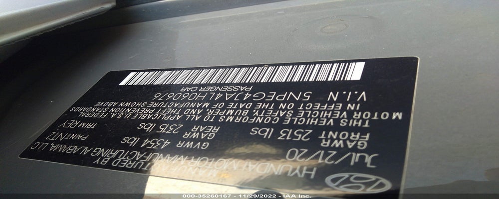5NPEG4JA4LH060676 2020 HYUNDAI SONATA photo no. 9