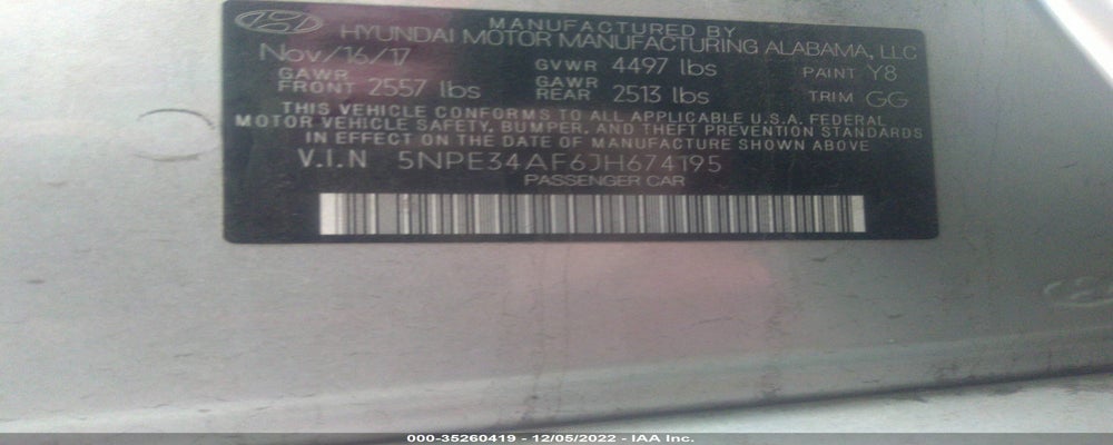 5NPE34AF6JH674195 2018 HYUNDAI SONATA photo no. 9