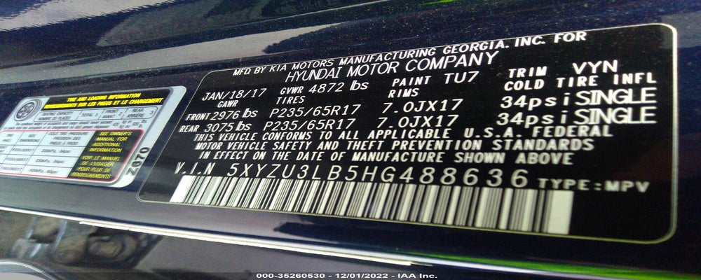 5XYZU3LB5HG488636 2017 HYUNDAI SANTA FE SPORT photo no. 9