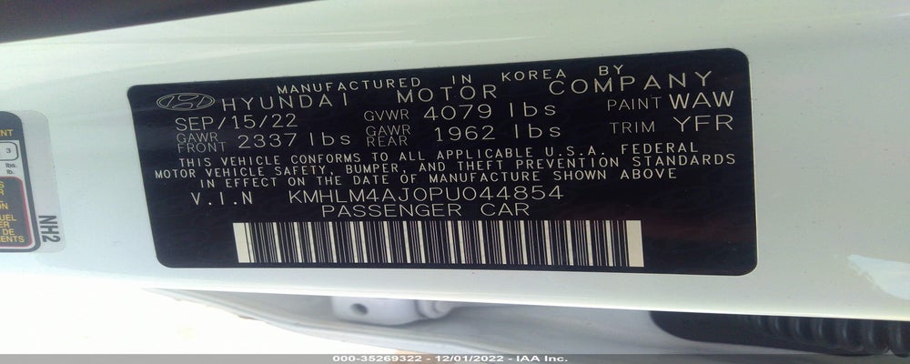 KMHLM4AJ0PU044854 2023 HYUNDAI ELANTRA photo no. 9