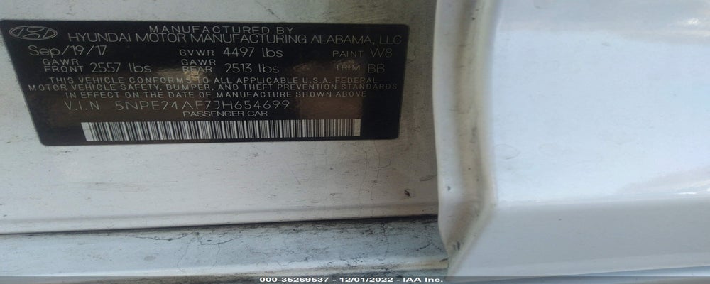 5NPE24AF7JH654699 2018 HYUNDAI SONATA photo no. 9
