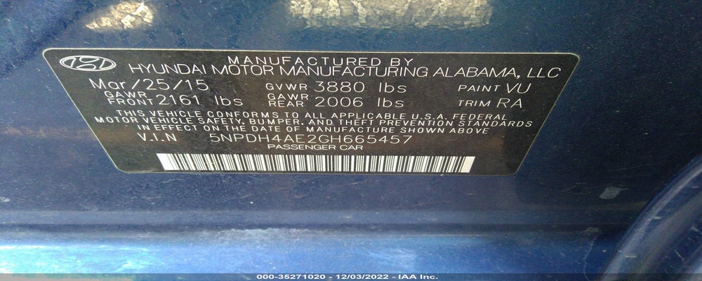 5NPDH4AE2GH665457 2016 HYUNDAI ELANTRA photo no. 9