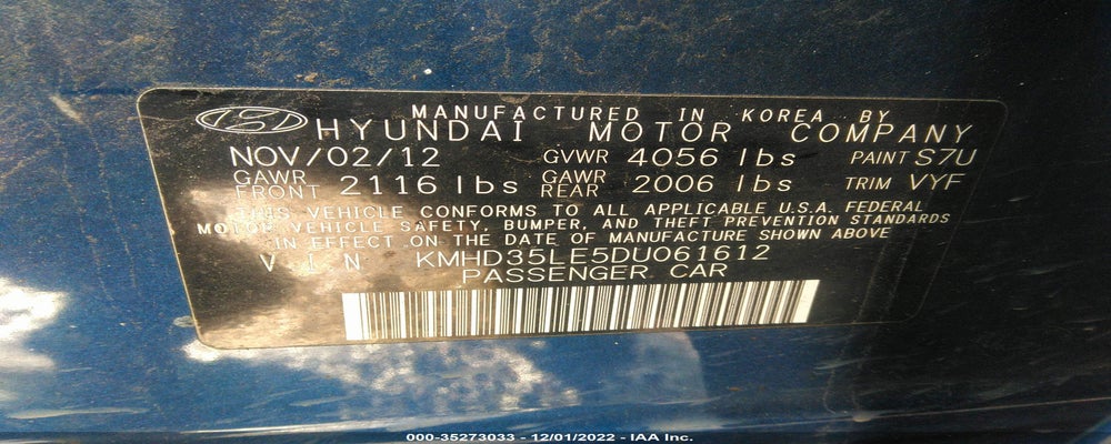 KMHD35LE5DU061612 2013 HYUNDAI ELANTRA GT photo no. 9
