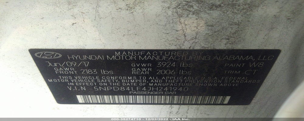 5NPD84LF4JH241940 2018 HYUNDAI ELANTRA photo no. 9