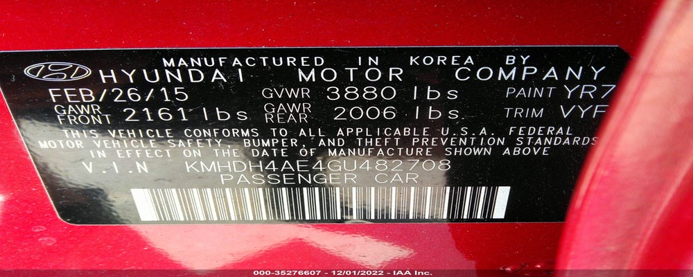 KMHDH4AE4GU482708 2016 HYUNDAI ELANTRA photo no. 9