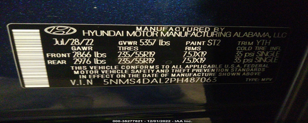 5NMS4DAL2PH487063 2023 HYUNDAI SANTA FE photo no. 9