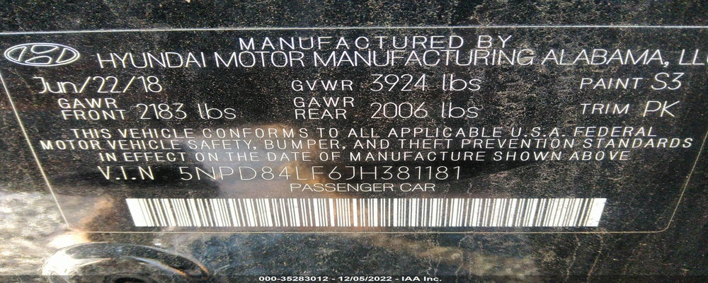 5NPD84LF6JH381181 2018 HYUNDAI ELANTRA photo no. 9