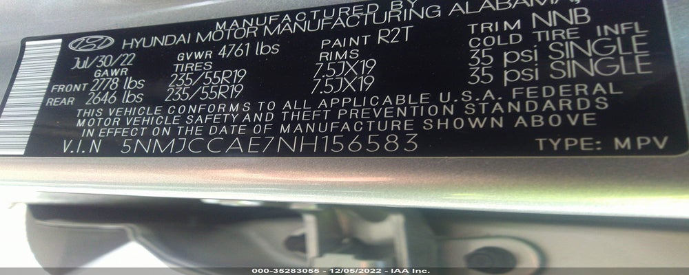 5NMJCCAE7NH156583 2022 HYUNDAI TUCSON photo no. 9