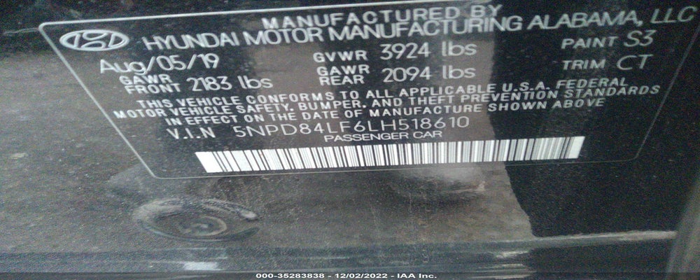 5NPD84LF6LH518610 2020 HYUNDAI ELANTRA photo no. 9