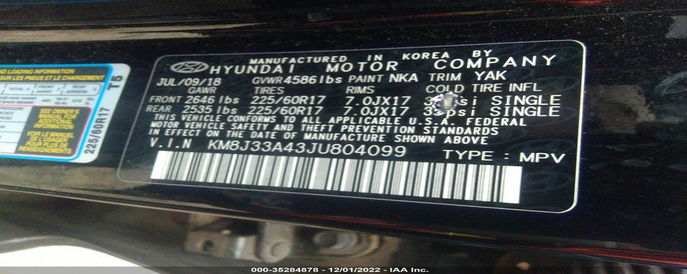 KM8J33A43JU804099 2018 HYUNDAI TUCSON photo no. 9
