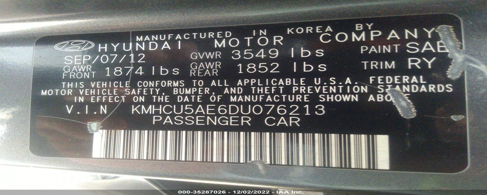 KMHCU5AE6DU076213 2013 HYUNDAI ACCENT photo no. 9