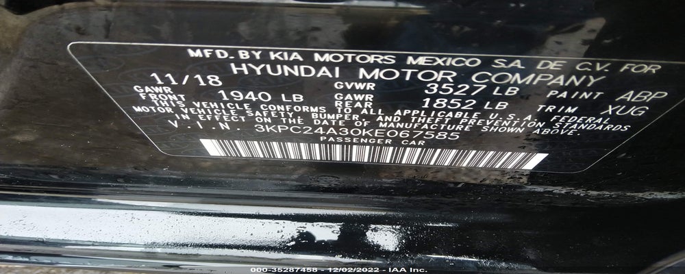 3KPC24A30KE067585 2019 HYUNDAI ACCENT photo no. 9