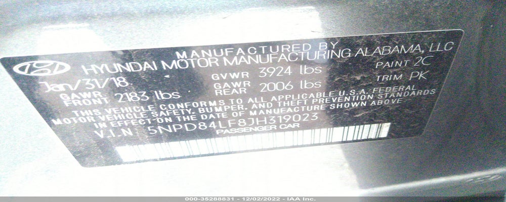 5NPD84LF8JH319023 2018 HYUNDAI ELANTRA photo no. 9