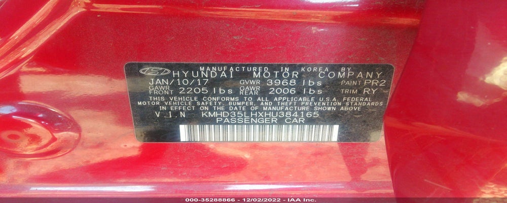 KMHD35LHXHU384165 2017 HYUNDAI ELANTRA GT photo no. 9