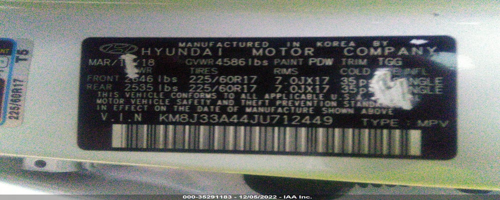 KM8J33A44JU712449 2018 HYUNDAI TUCSON photo no. 9