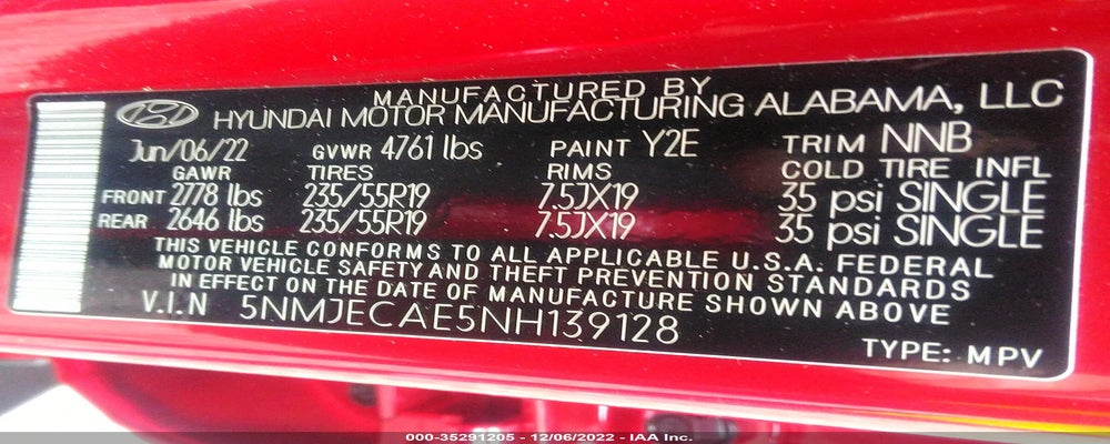 5NMJECAE5NH139128 2022 HYUNDAI TUCSON photo no. 9