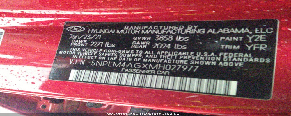 5NPLM4AGXMH027977 2021 HYUNDAI ELANTRA photo no. 9