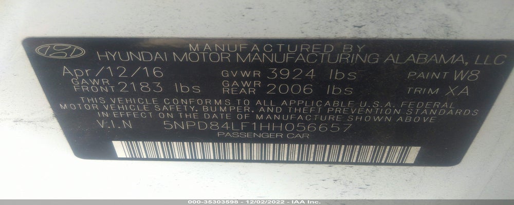 5NPD84LF1HH056657 2017 HYUNDAI ELANTRA photo no. 9